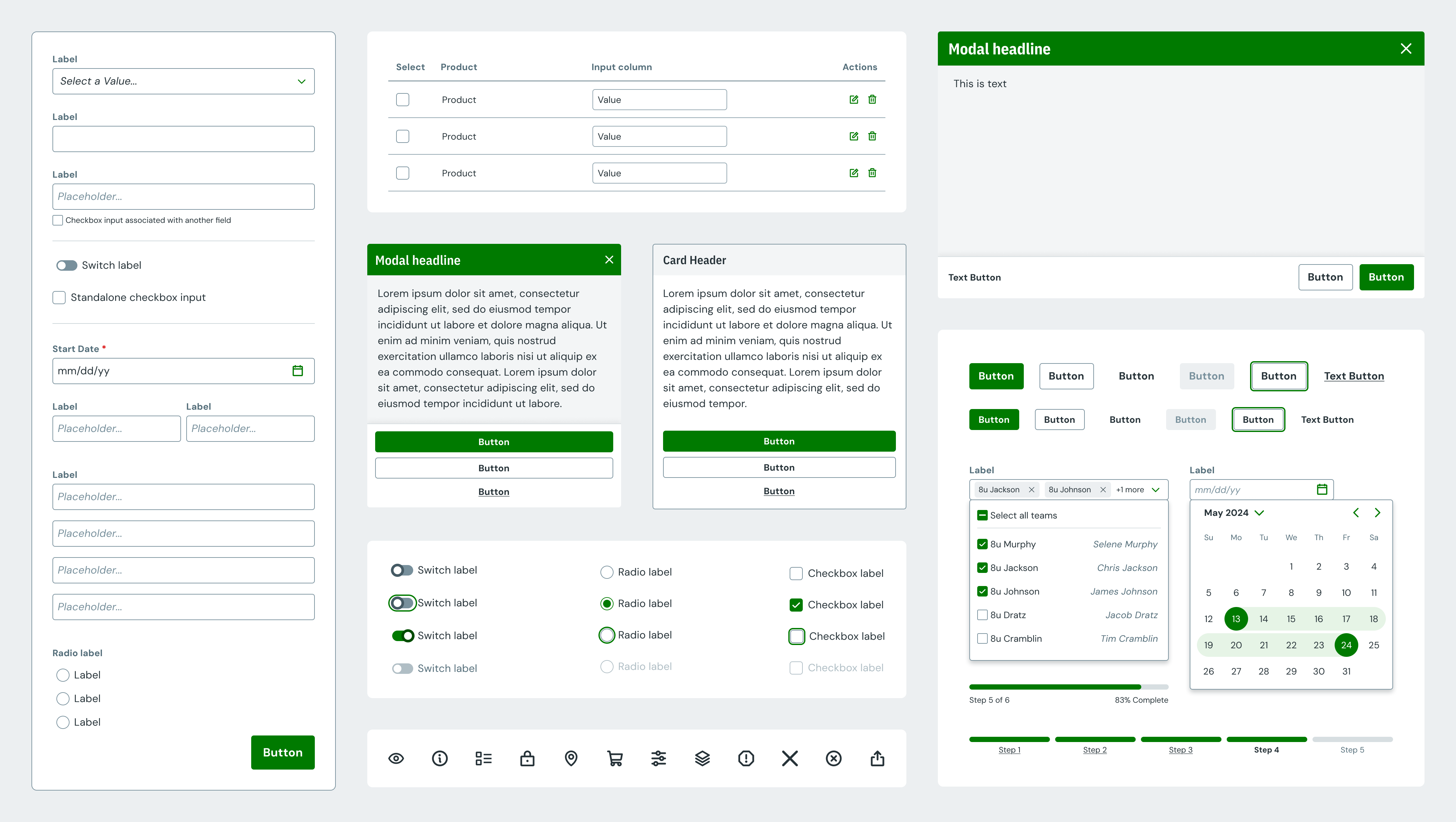 Fieldhouse component compilation