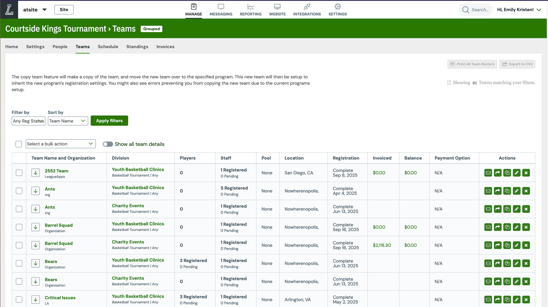 OG program teams list