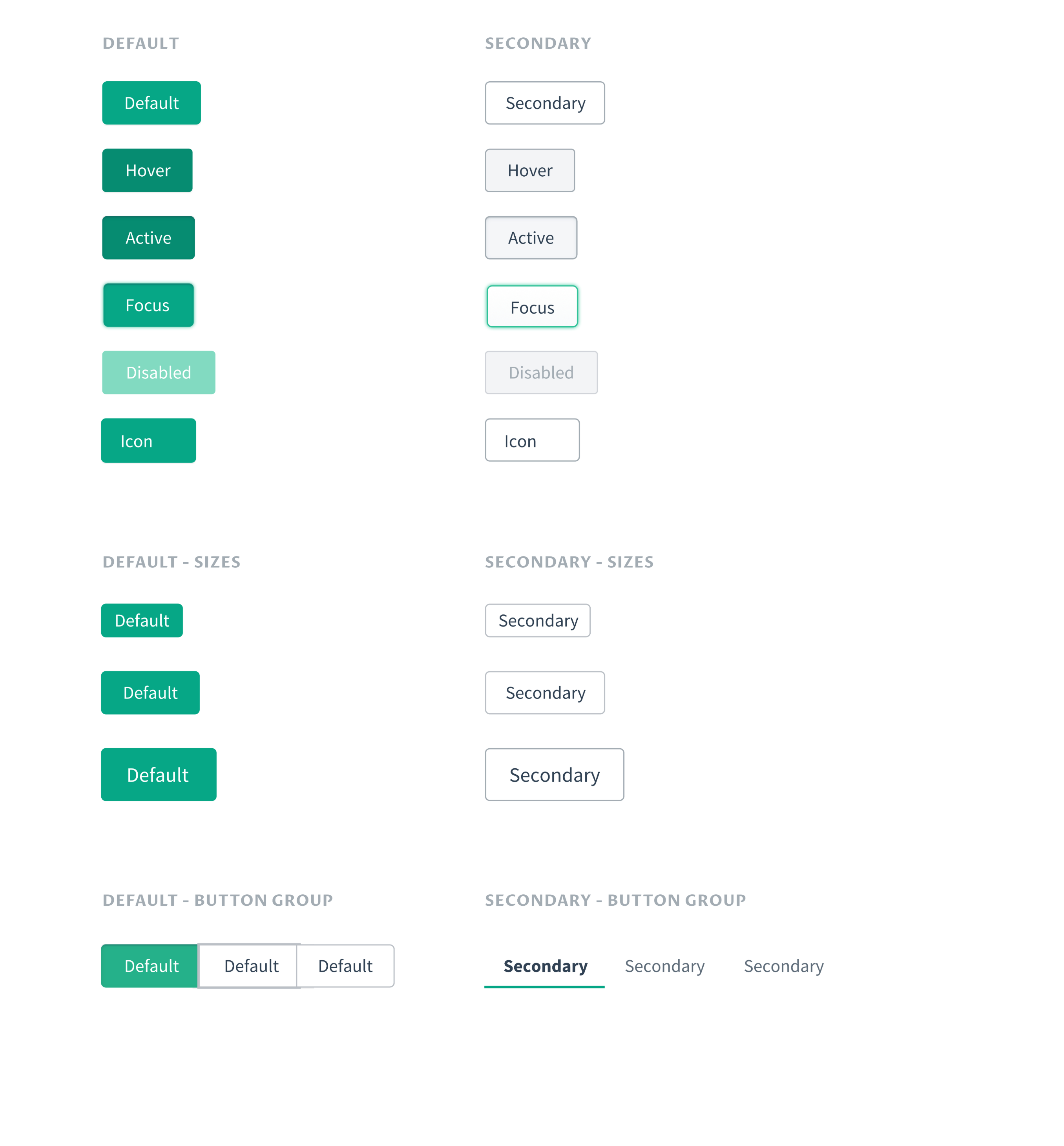 Design system buttons with accessible contrast